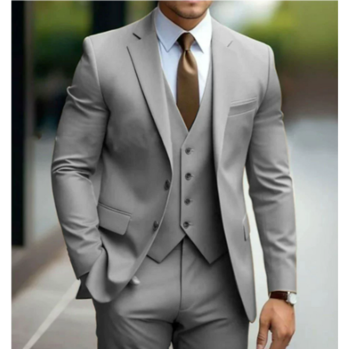Herren Klassischer 3-teiliger Hochzeitsgast-Anzug Set | Formell