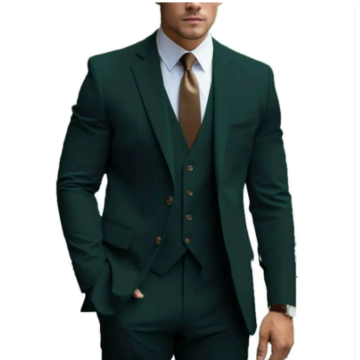 Herren Klassischer 3-teiliger Hochzeitsgast-Anzug Set | Formell