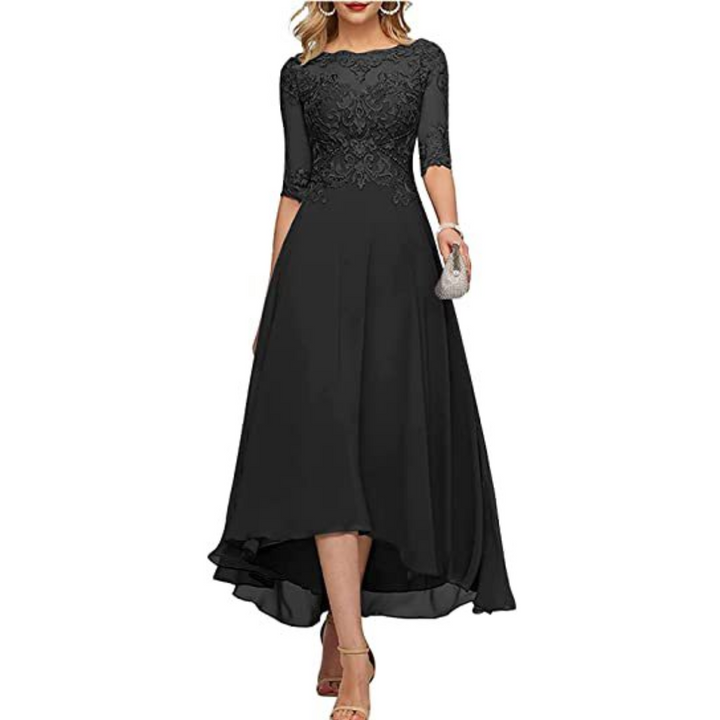 Bodenlänge Weihnachtskleid für Damen | Maxi