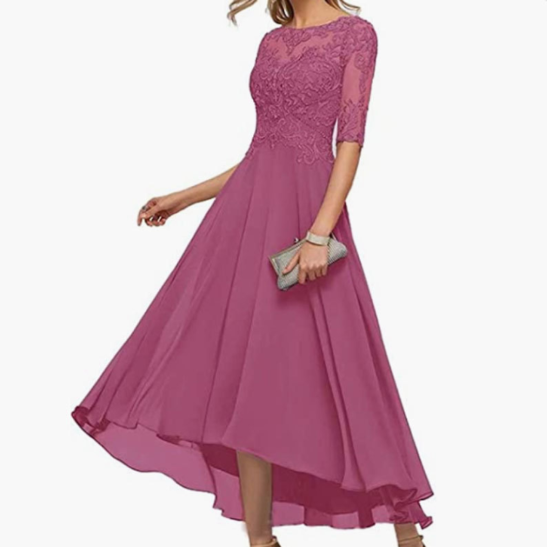 Bodenlänge Weihnachtskleid für Damen | Maxi
