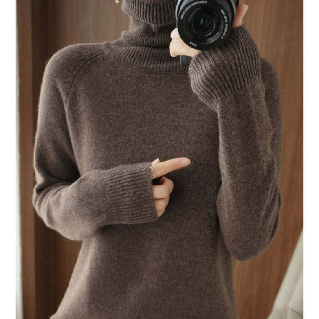 Damen Rollkragen Pullover | Langärmelig