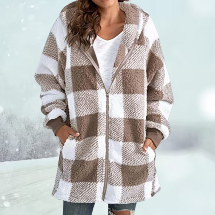 Damen Winterjacke | Gemütliche Karierte