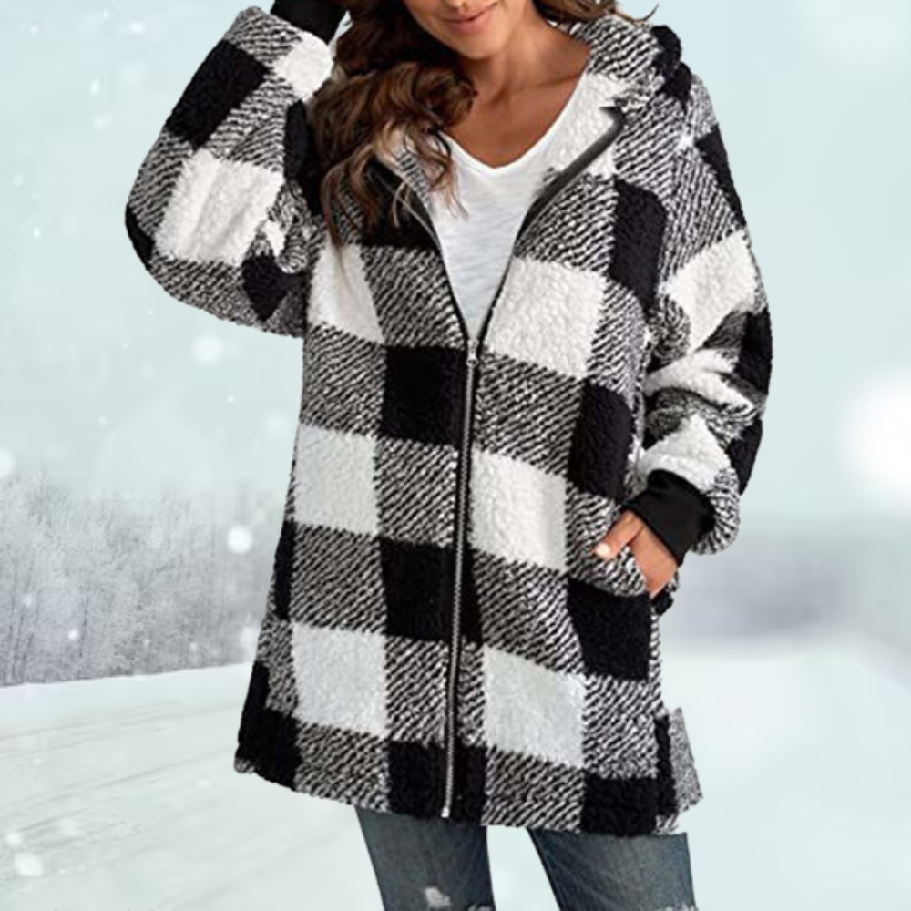 Damen Winterjacke | Gemütliche Karierte