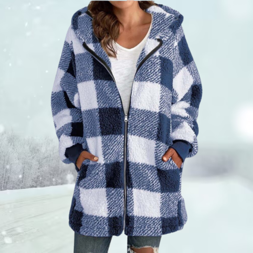Damen Winterjacke | Gemütliche Karierte