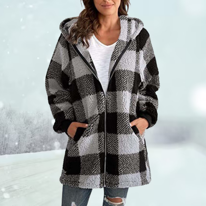 Damen Winterjacke | Gemütliche Karierte
