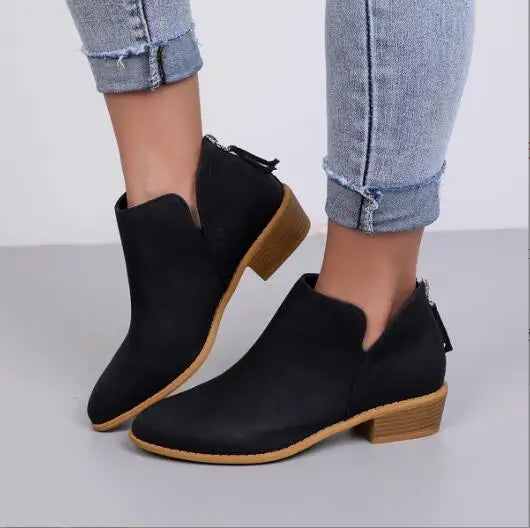 Kurz Winterstiefel Damen | Spitze Zehen