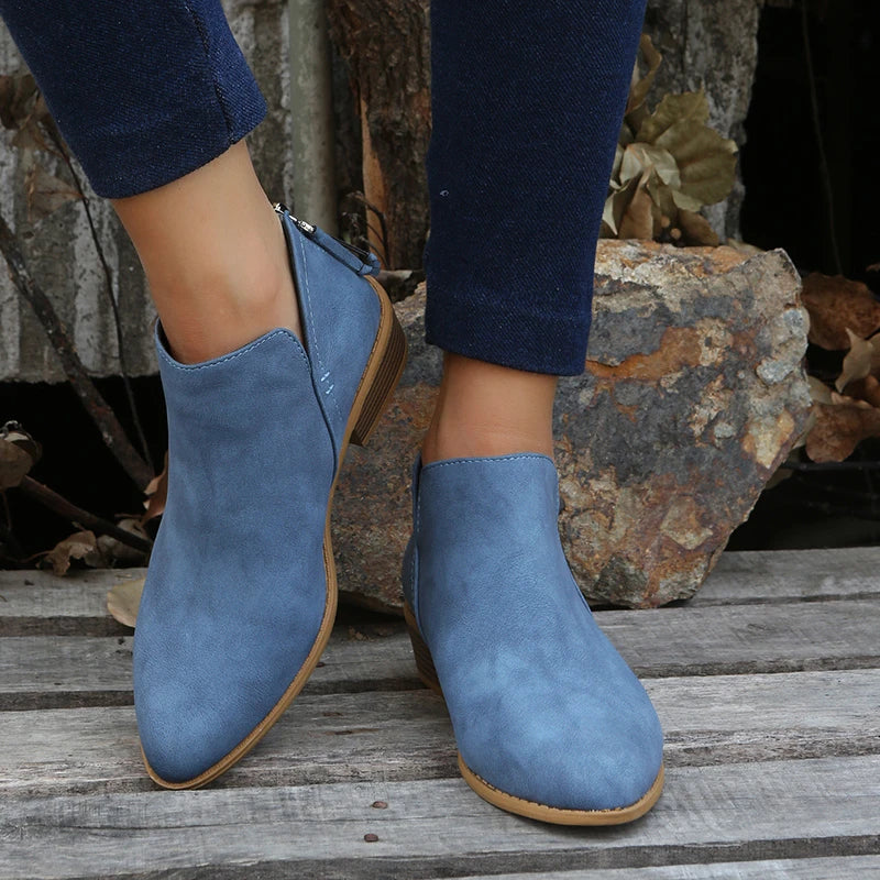 Kurz Winterstiefel Damen | Spitze Zehen