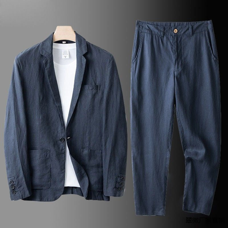 Herren Lässig 2-Teiliges Hochzeitsgast Anzug Set | Leichtes