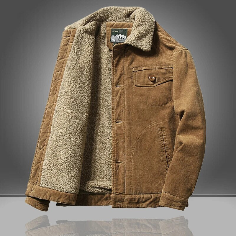 Kuschelige Vintage-Jacke für Herren | Klassisch