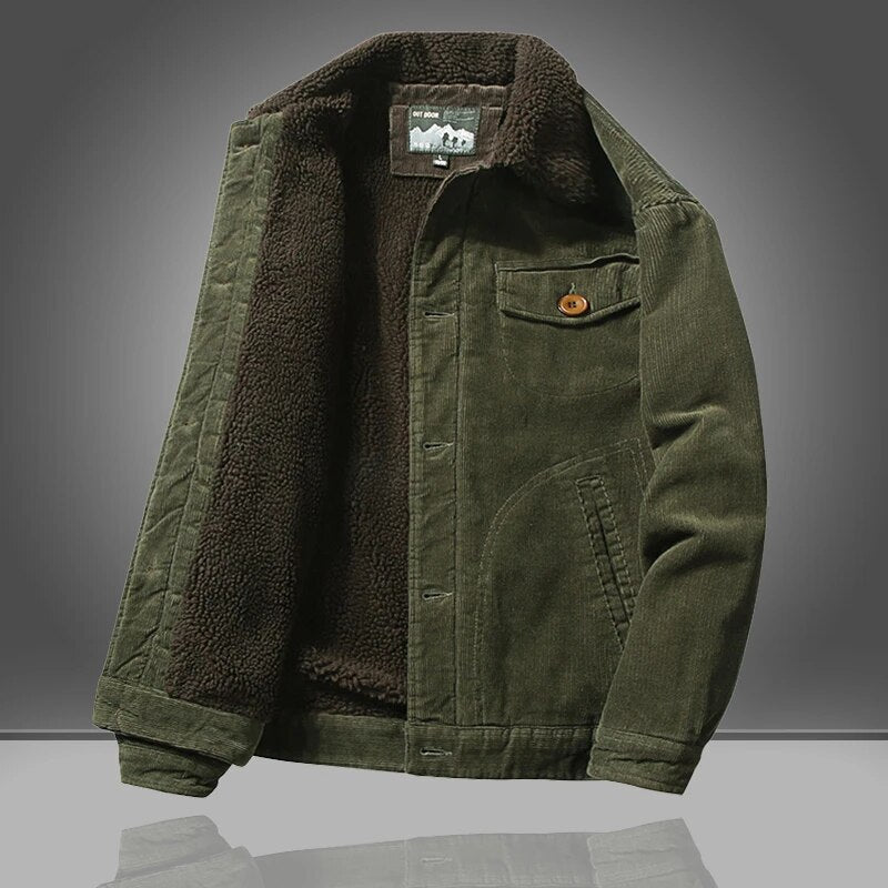 Kuschelige Vintage-Jacke für Herren | Klassisch