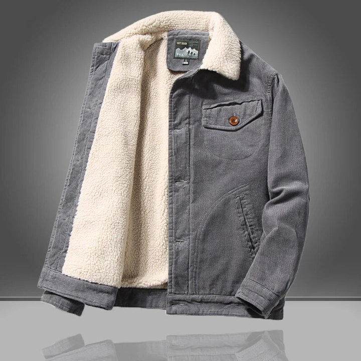 Kuschelige Vintage-Jacke für Herren | Klassisch