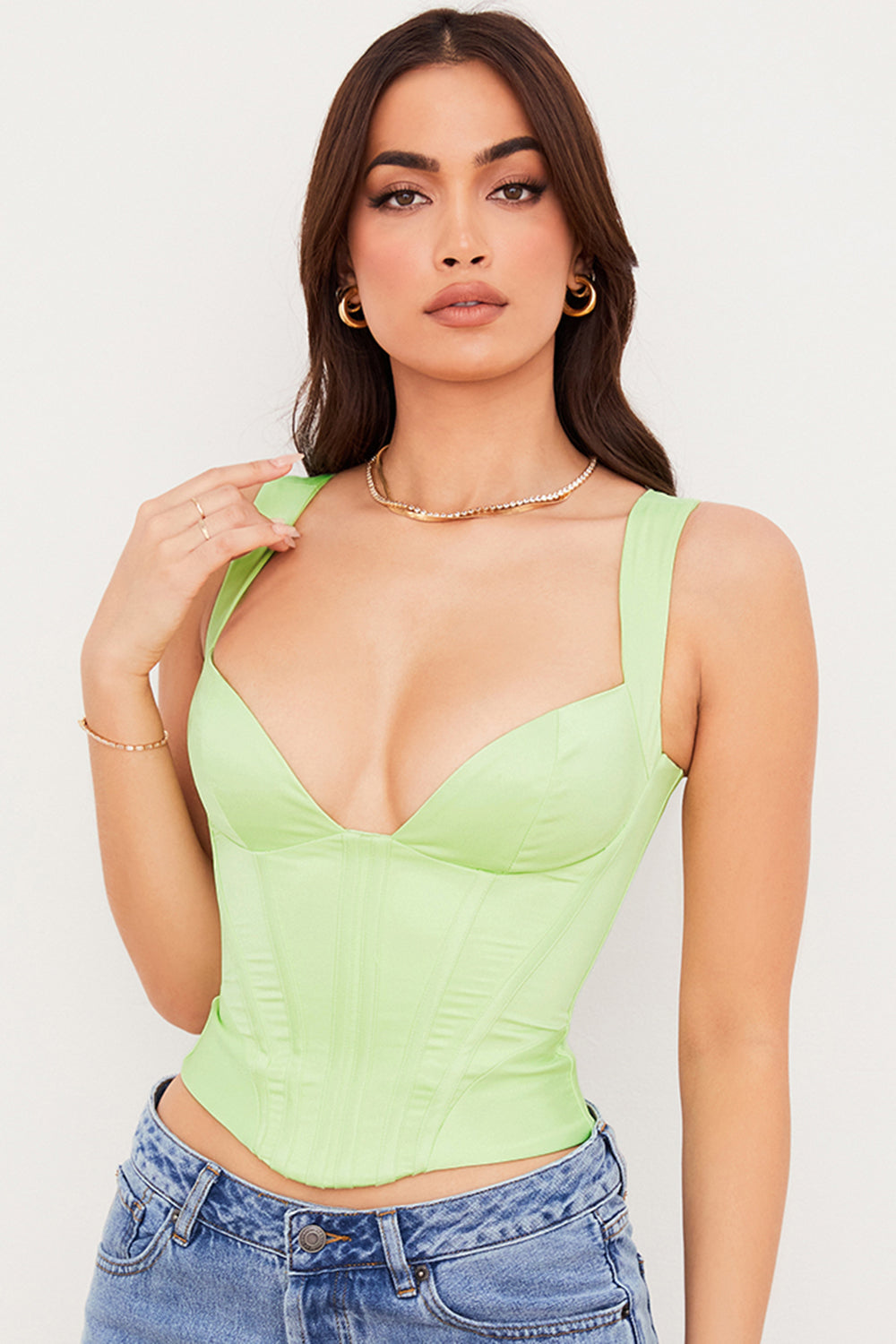 Damen Elegantes Korsett Oberteil | Ärmellose