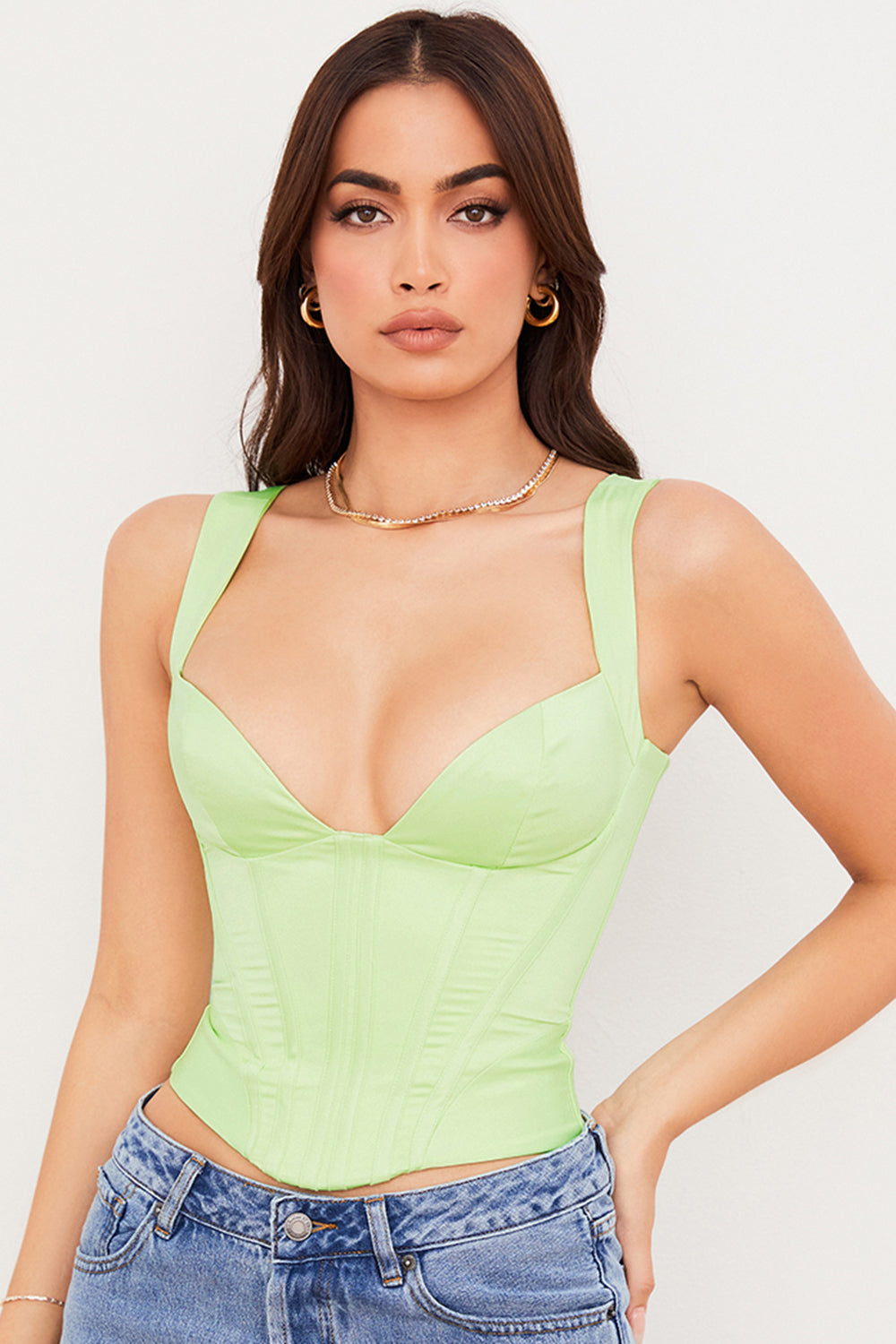 Damen Elegantes Korsett Oberteil | Ärmellose