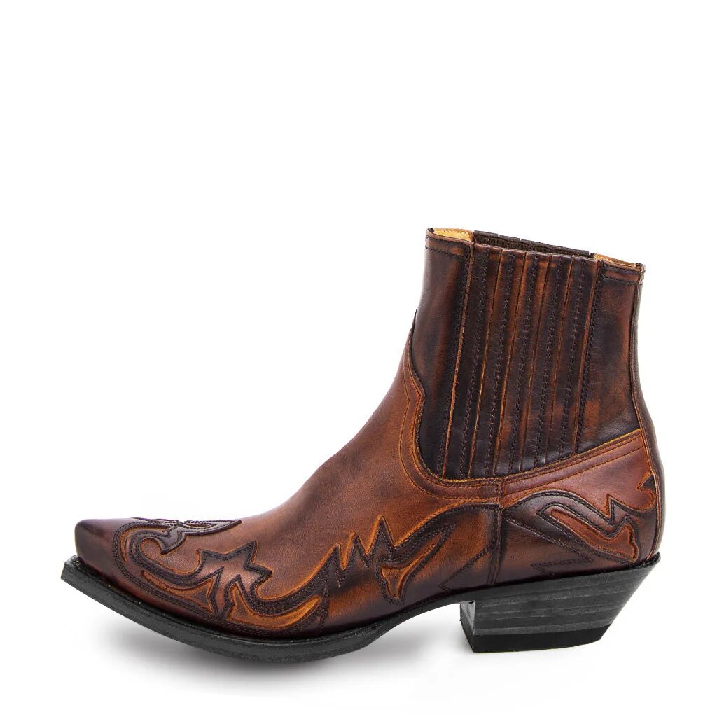 Herren Cowboy Hineinschlüpfen Stiefel | Knöchellang