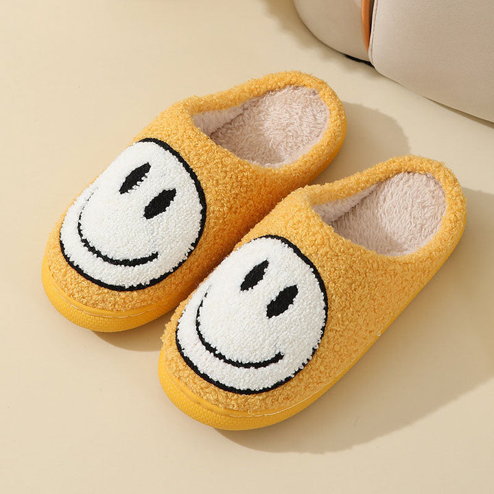 Unisex Smiley Gesicht weiche Hausschuhe | Innen