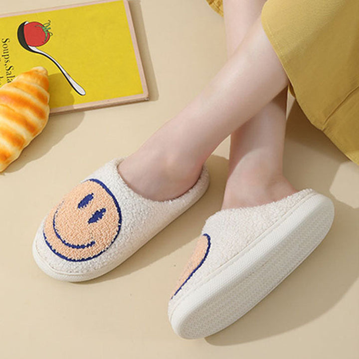 Unisex Smiley Gesicht weiche Hausschuhe | Innen