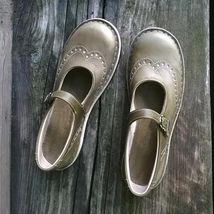 Damen Vintage Slip On Schuhe | Klassisch
