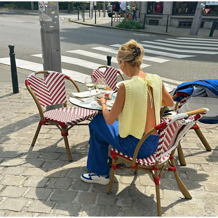Damen Gestricktes Sommer Oberteil | Ärmellose