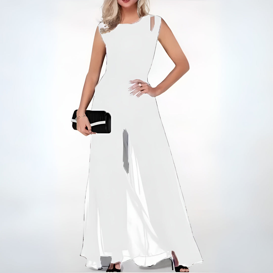 Damen Eleganter ärmelloser Jumpsuit | Formelle