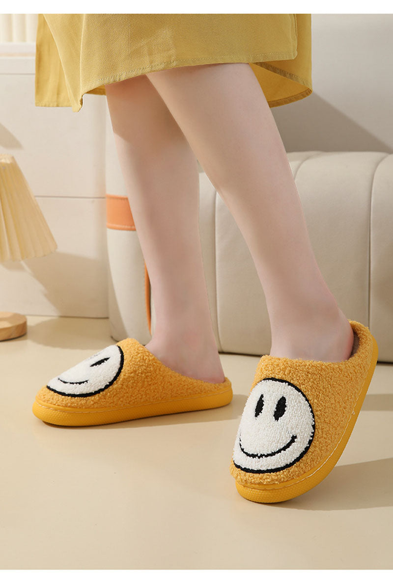 Unisex Smiley Gesicht weiche Hausschuhe | Innen