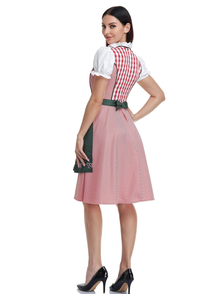 Damen Mode Grün Oktoberfest Dirndl Kleid