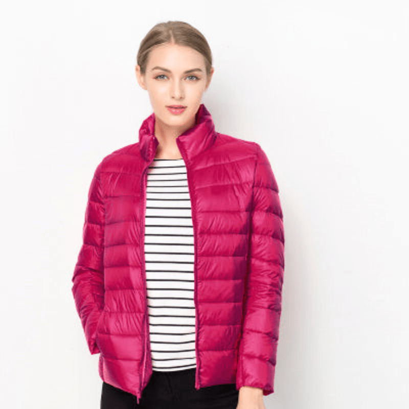 Winter Daunenjacke Damen | Stehkragenausschnitt