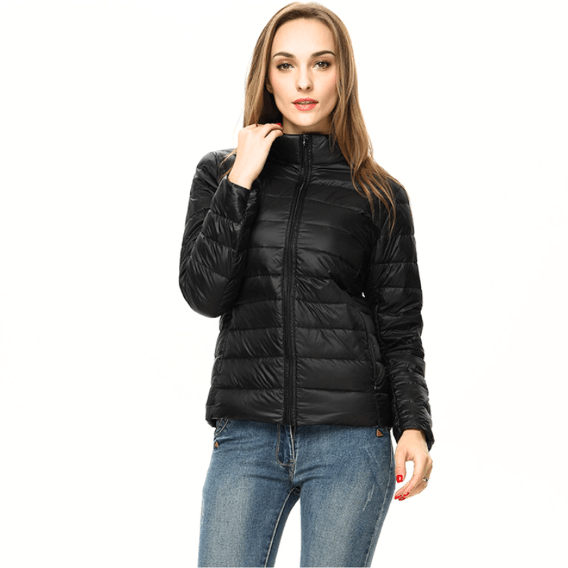Winter Daunenjacke Damen | Stehkragenausschnitt