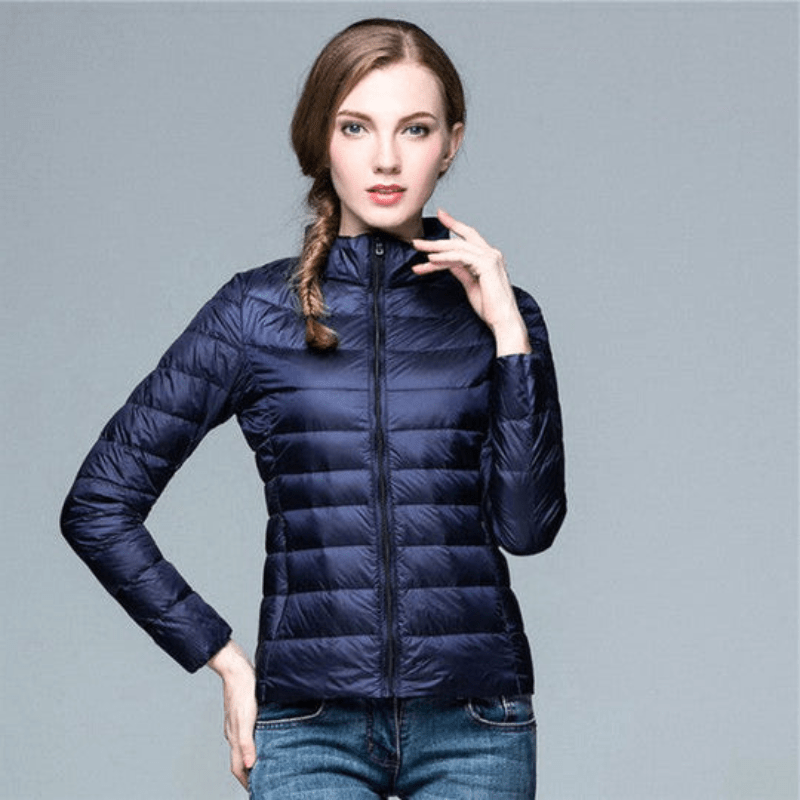 Winter Daunenjacke Damen | Stehkragenausschnitt