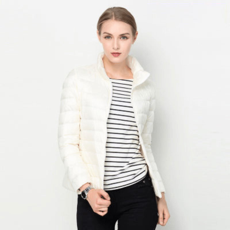 Winter Daunenjacke Damen | Stehkragenausschnitt