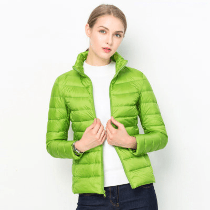 Winter Daunenjacke Damen | Stehkragenausschnitt