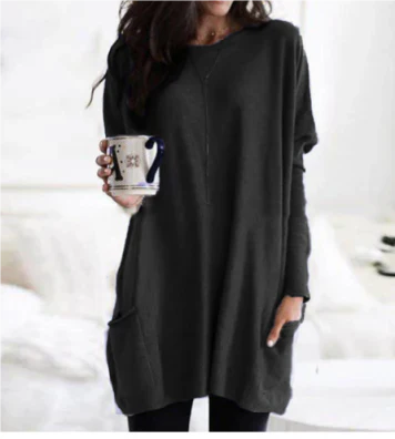 Damen Übergroßes Langarmshirt Pullover | Winter