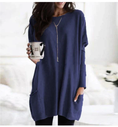 Damen Übergroßes Langarmshirt Pullover | Winter