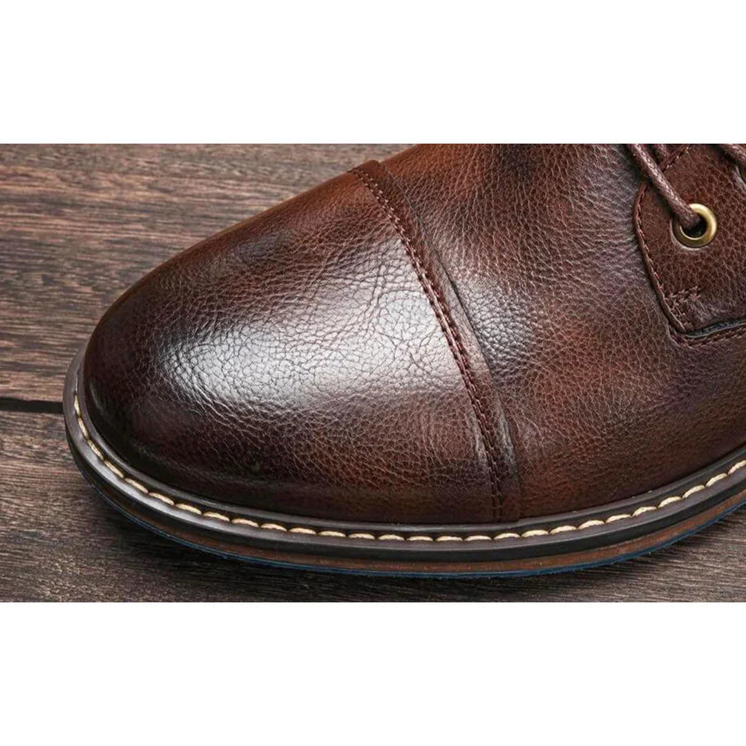 Herren Braun Stiefel | Oxford-Stil