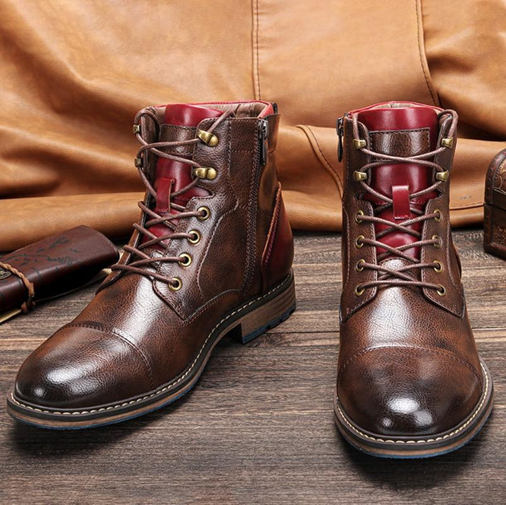 Herren Braun Stiefel | Oxford-Stil