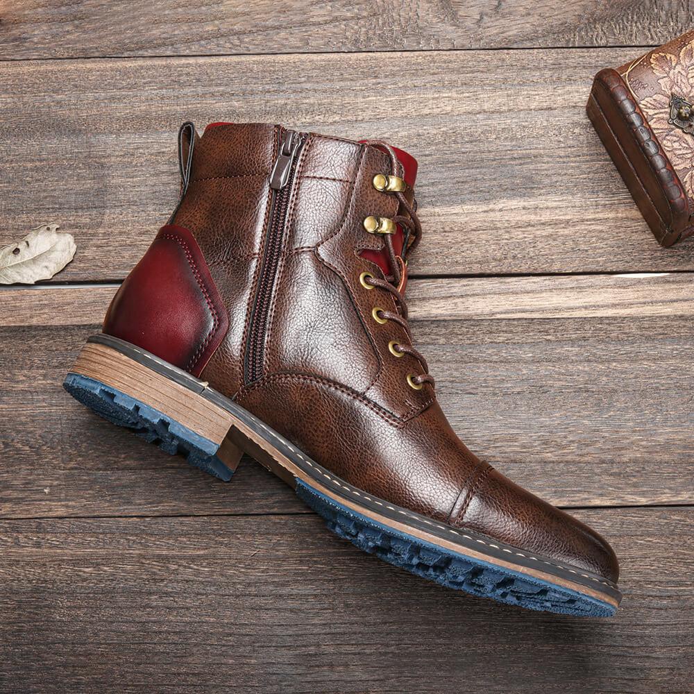 Herren Braun Stiefel | Oxford-Stil