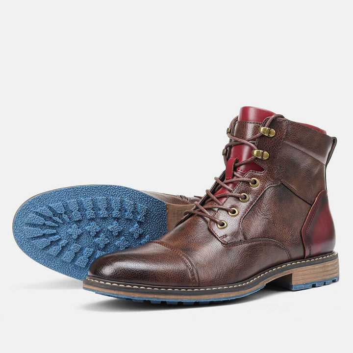 Herren Braun Stiefel | Oxford-Stil