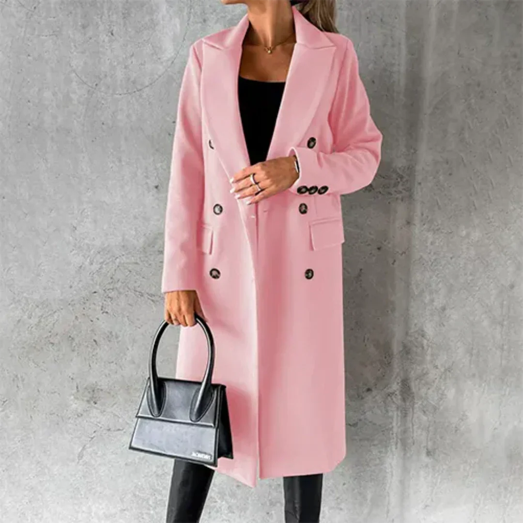 Damen Lange Winter Trench Mantel | Bequeme