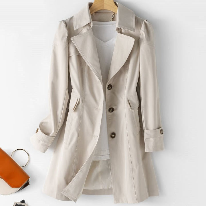 Damen Eleganter Langer Trench Mantel | Stilvoll
