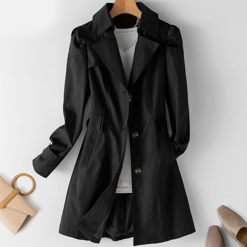 Damen Eleganter Langer Trench Mantel | Stilvoll
