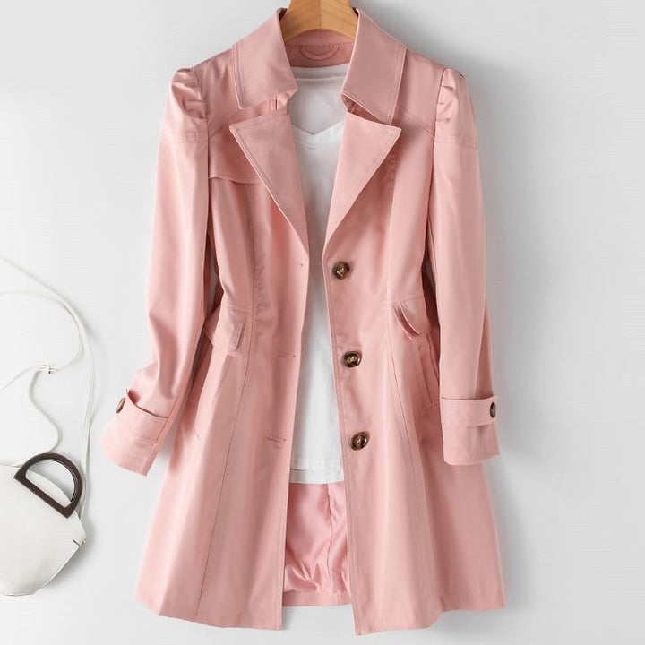 Damen Eleganter Langer Trench Mantel | Stilvoll
