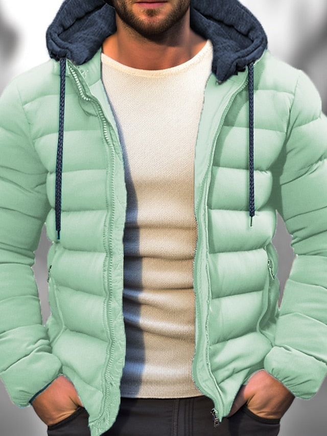 Herren Mit Kapuze Winter Jacke | Reißverschluss