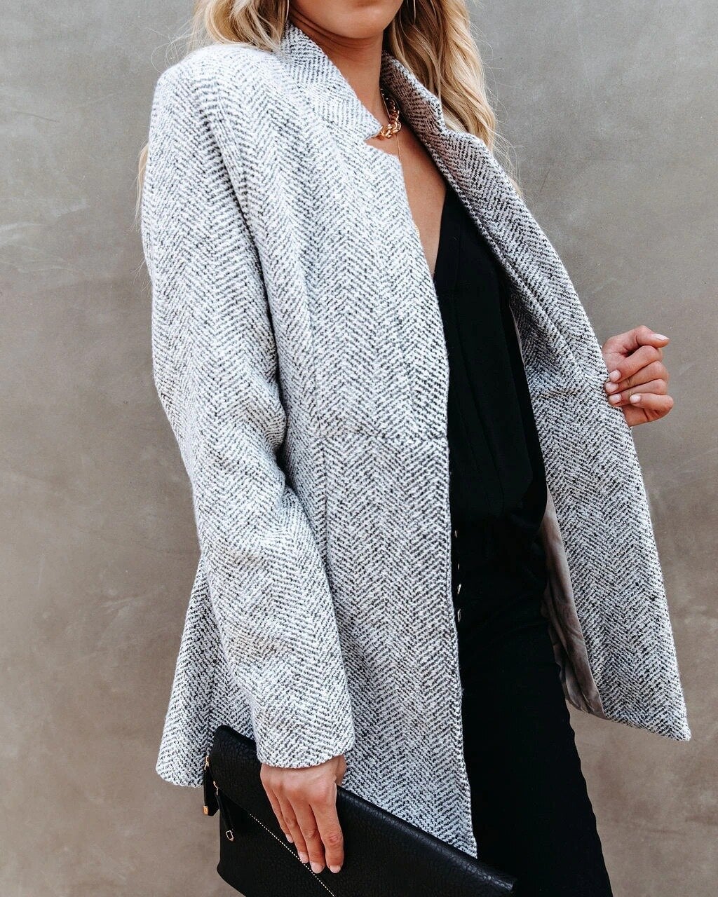 Damen Blazerjacke mit offenem Vorderteil | Langarm