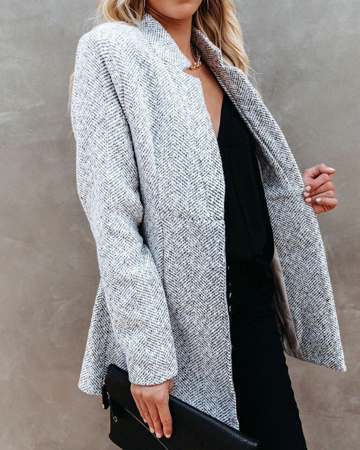 Damen Blazerjacke mit offenem Vorderteil | Langarm