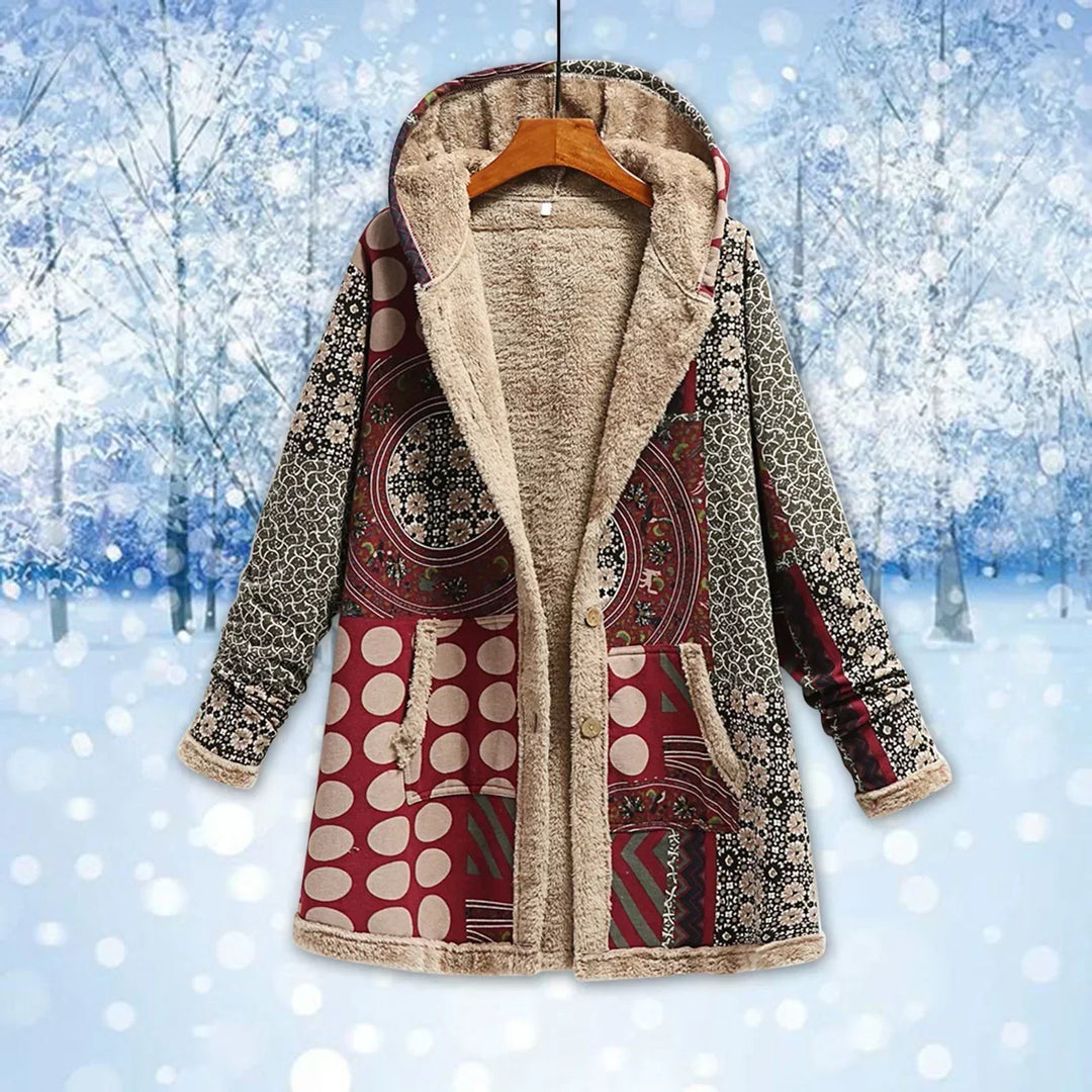Retro Fleecejacke Damen | Winter
