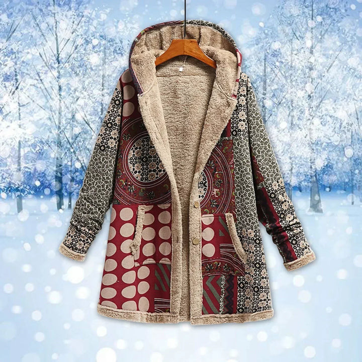 Retro Fleecejacke Damen | Winter