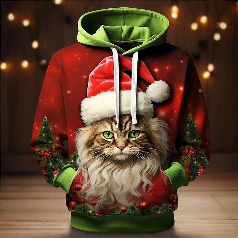 Stilvoll Weihnachtkapuzenpullover Herren | Winter