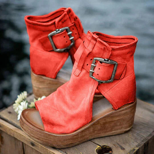 Lässige Sommersandalen für Damen | Keilabsatz