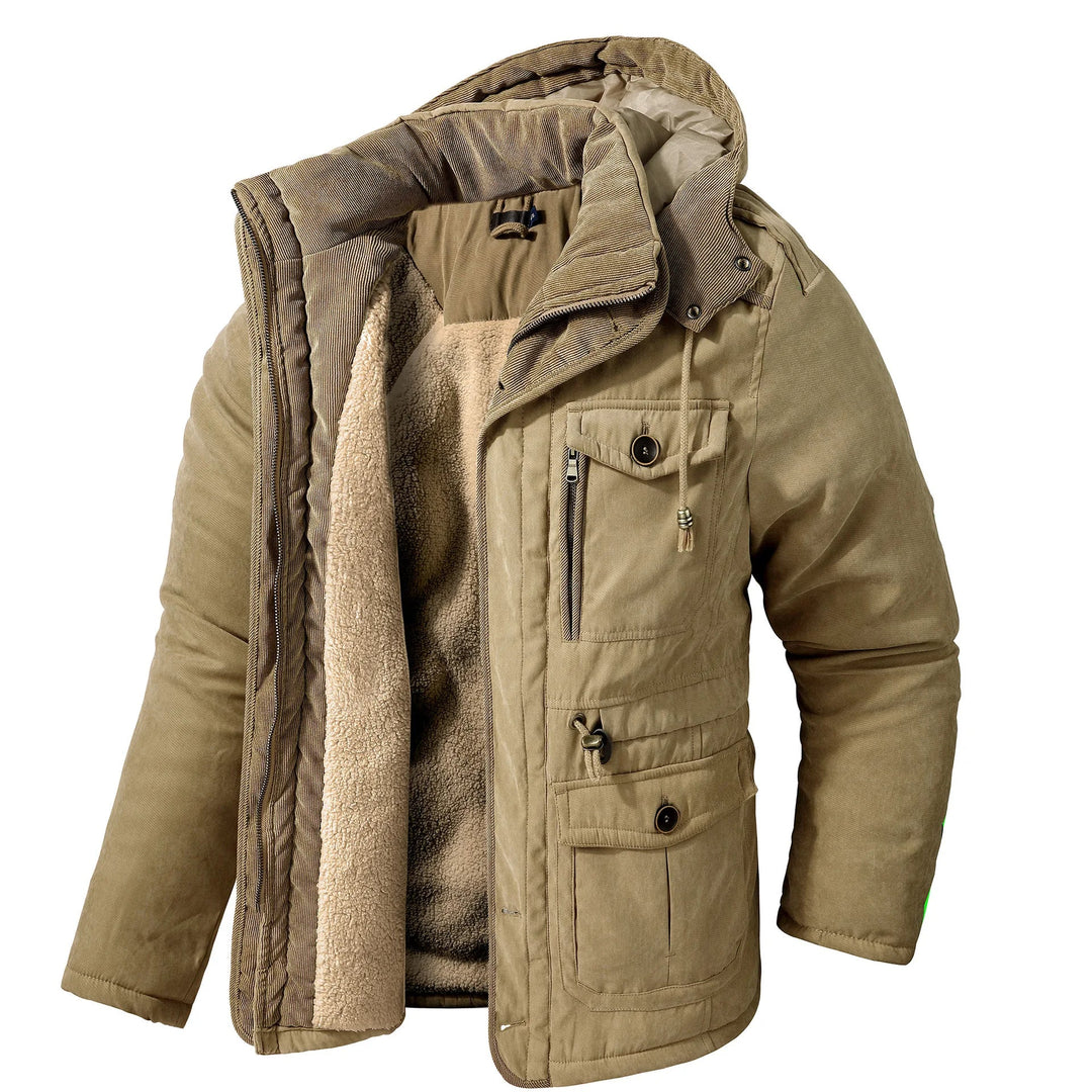 Herren Mehrfach-Tasche Jacke | Warme