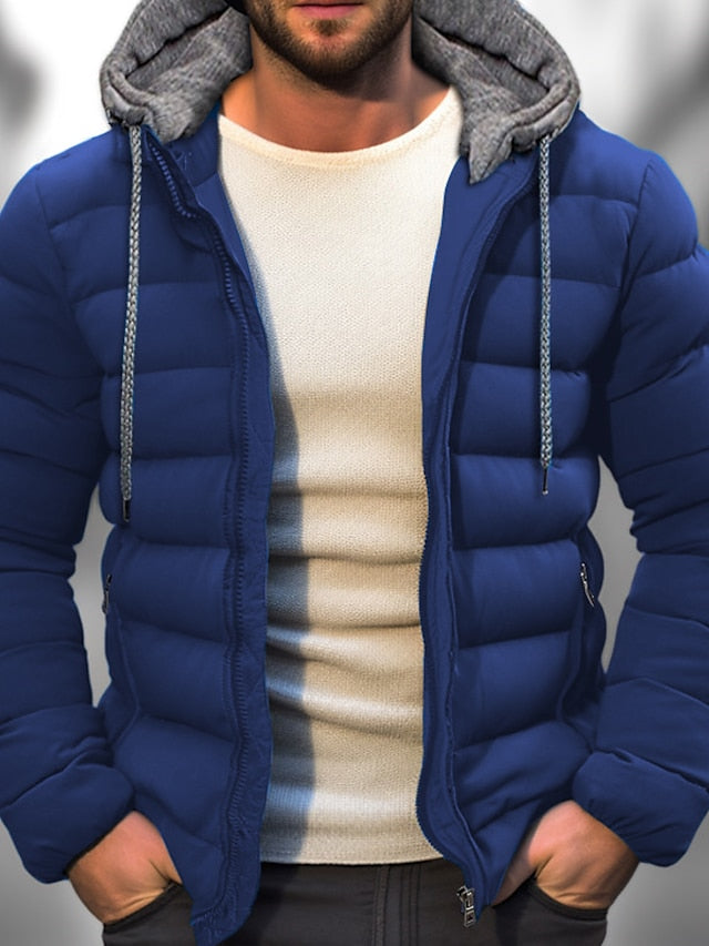 Herren Mit Kapuze Winter Jacke | Reißverschluss