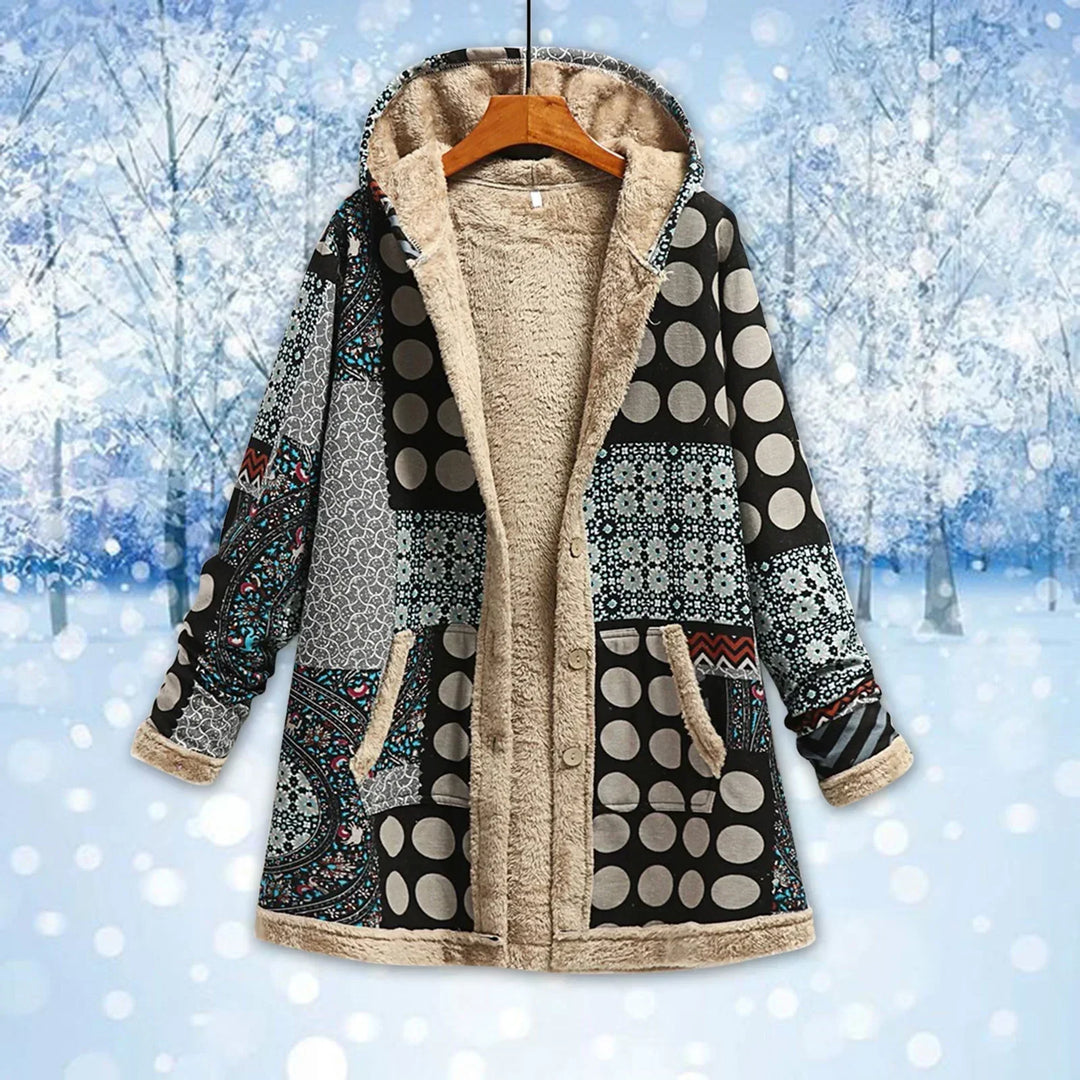 Retro Fleecejacke Damen | Winter